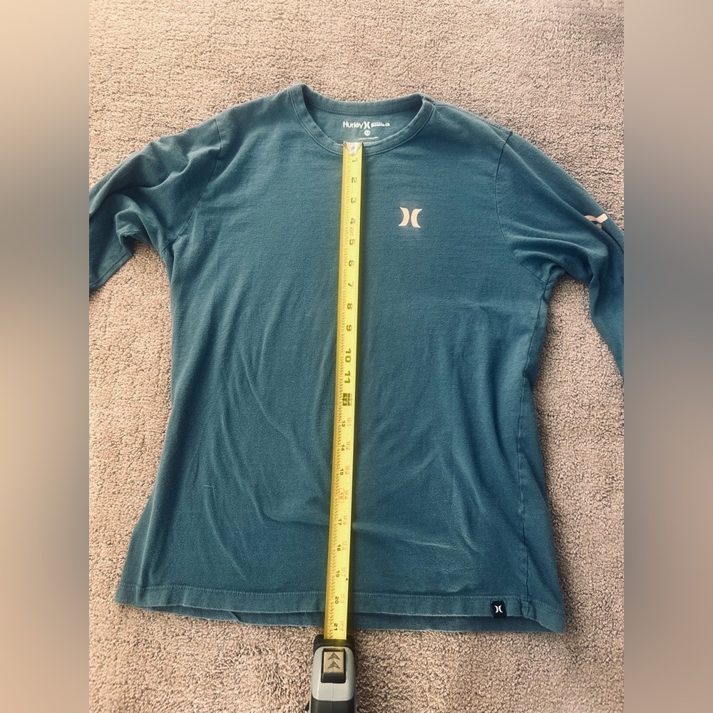Hurley Blue Long Sleeve Graphic Shirt | Pink Logo Detail | Buckle Exclusive | XS - Picture 5 of 7